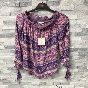 NWT beachlunchlounge purple top size XS